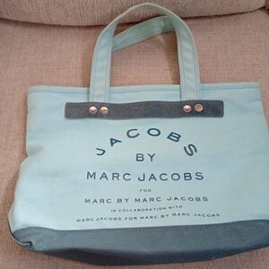 🩵🩶Marc Jacobs Two Tone Blue Grey Tote Bag🩵🩶